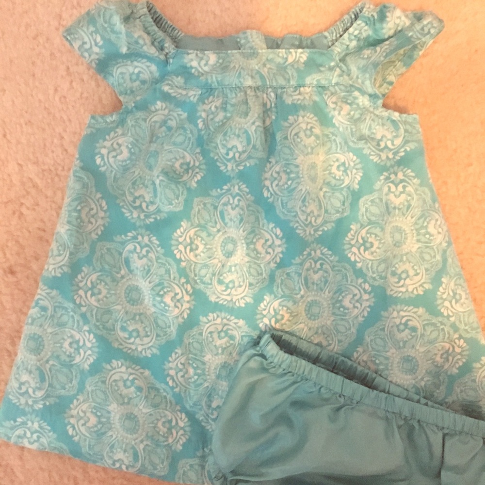 Summer dress & bloomers 3-6mo